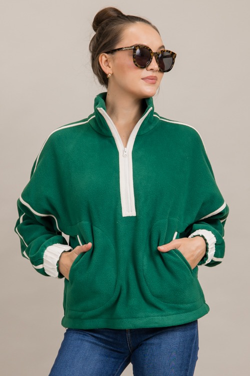 Contrast Trim Fleece Pullover,P - 0926-110.jpg