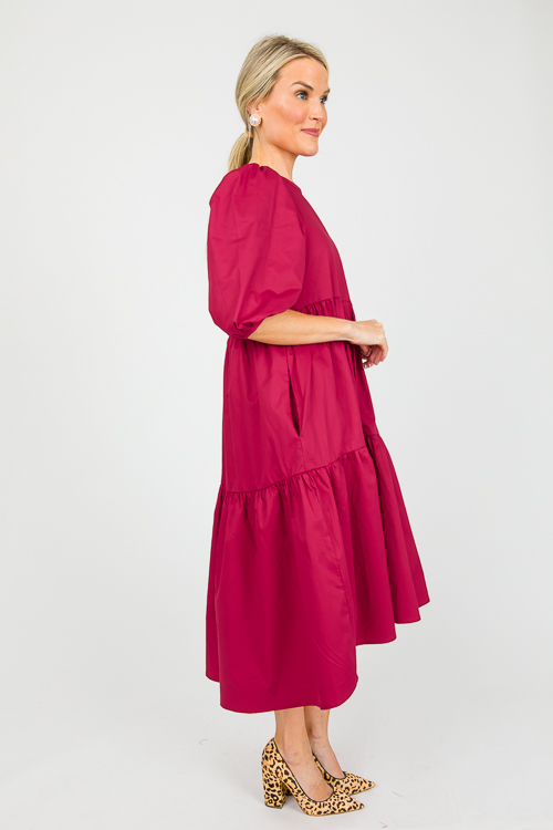 Ellis Poplin Midi, Wine