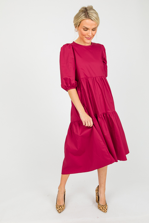 Ellis Poplin Midi, Wine