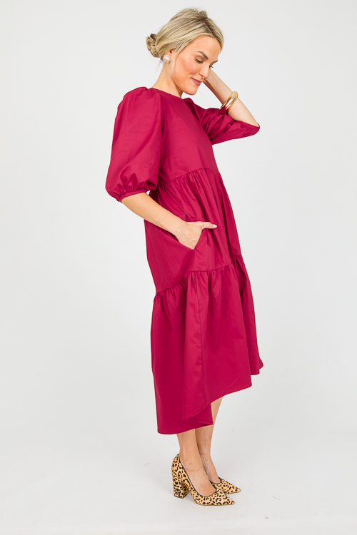 Ellis Poplin Midi, Wine
