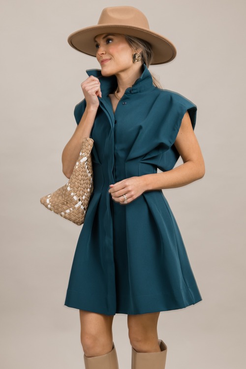 Play It Cool Dress, Teal