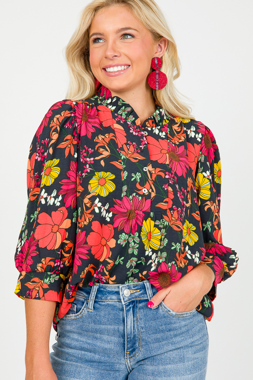 Roxy Top, Vintage Petals