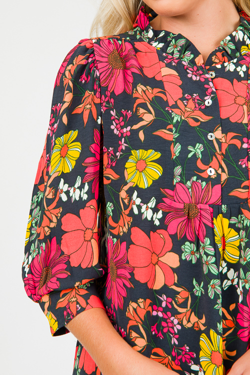 Roxy Top, Vintage Petals
