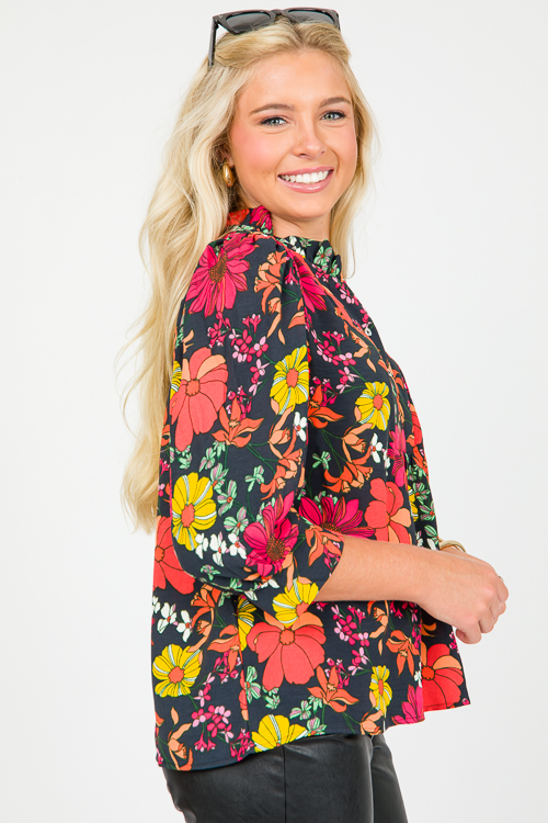 Roxy Top, Vintage Petals