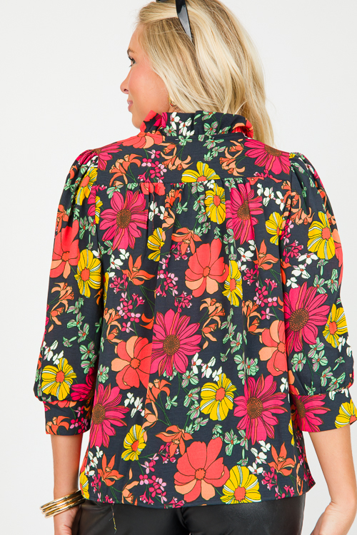 Roxy Top, Vintage Petals