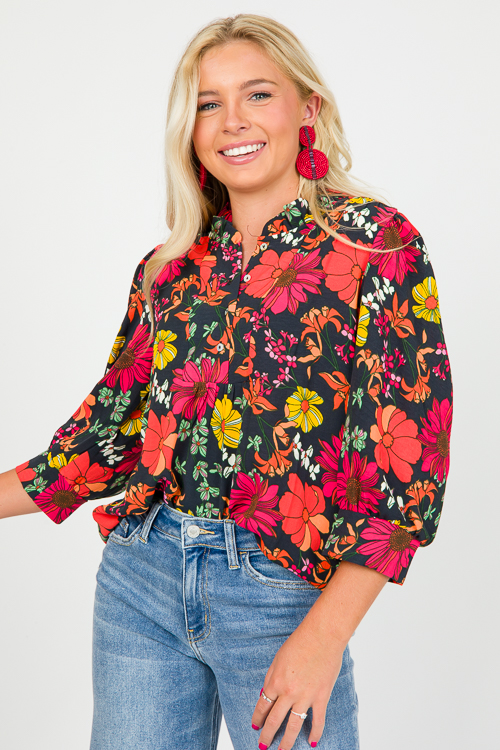 Roxy Top, Vintage Petals