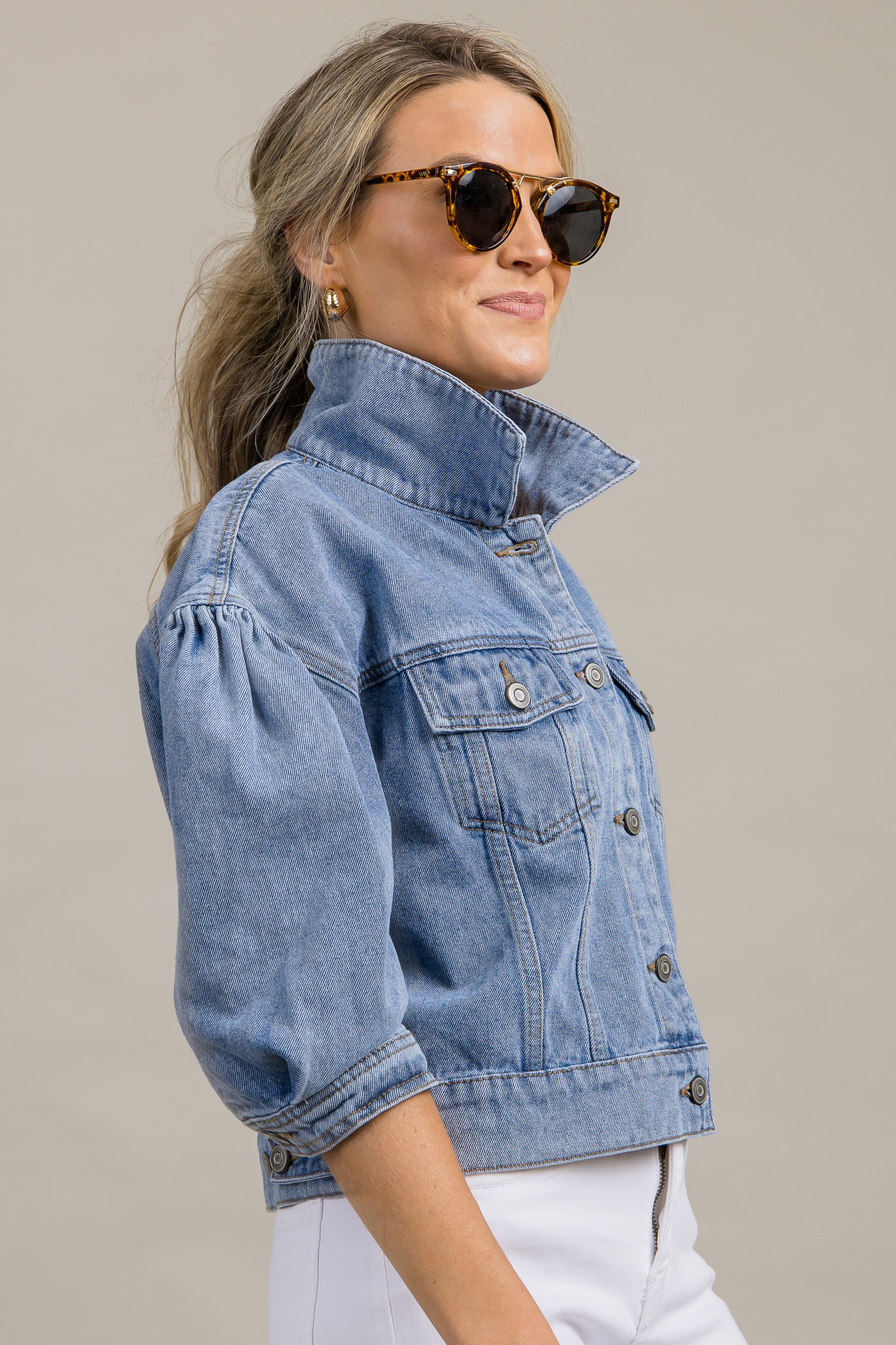 Puff Sleeve Denim Jacket - 0927-148.jpg