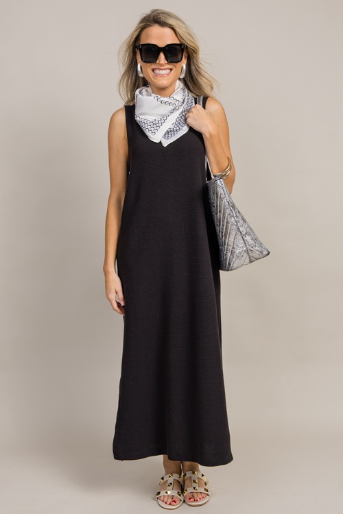 Cloud Knit Tank Maxi, Black