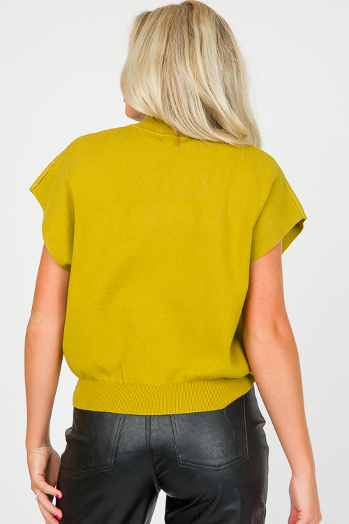 Indy Short Sleeve Sweater, Pistachio