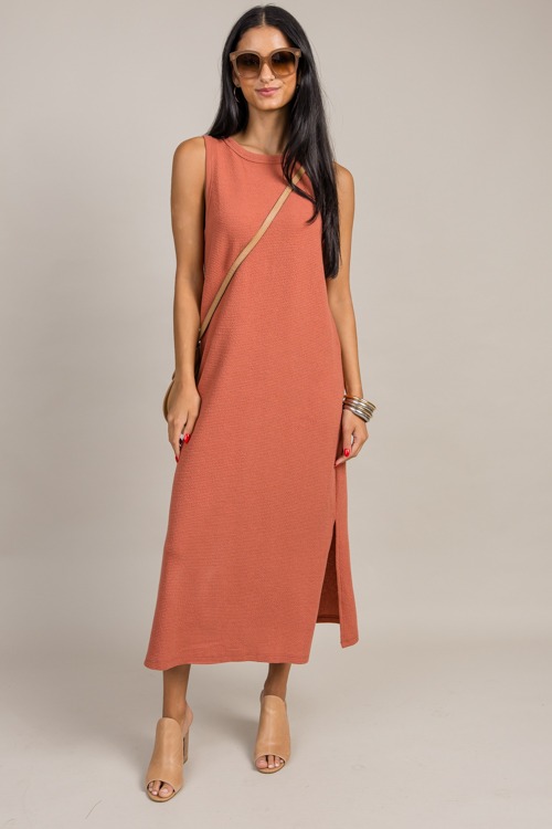 Cloud Knit Tank Maxi, Dusty Mauve