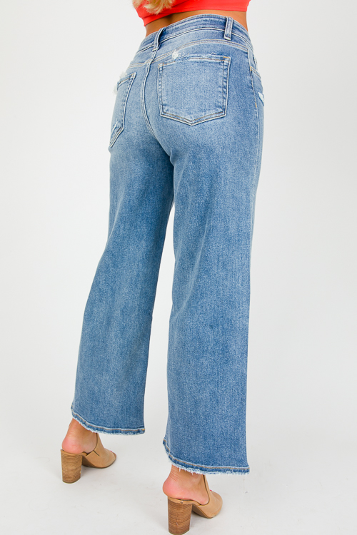 Olivia Wide Leg Jeans, Medium - New Arrivals - The Blue Door Boutique