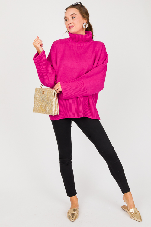 Folly Sweater, Hot Pink