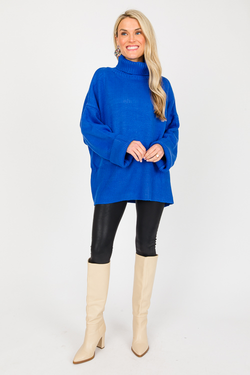 Folly Sweater, Cobalt