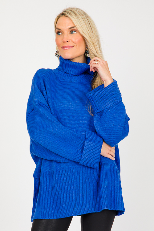 Folly Sweater, Cobalt