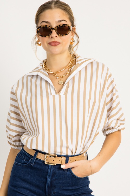 Sloan Top, Brown Ten Stripe - 0929-109h.jpg