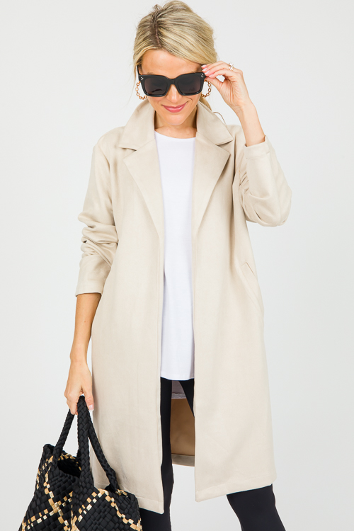 Santana Suede Jacket, Sand