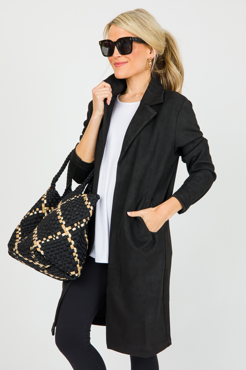 Santana Suede Jacket, Black