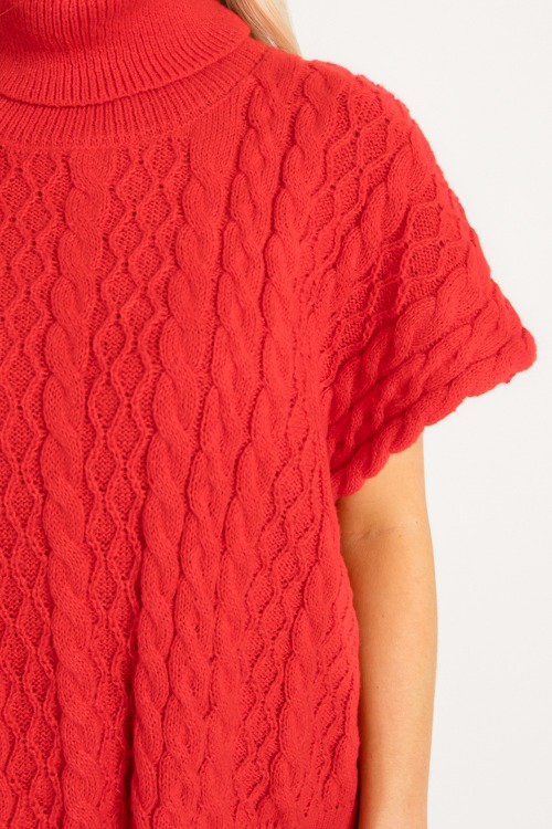 Heather Cable Sweater, Red - 0929-29.jpg