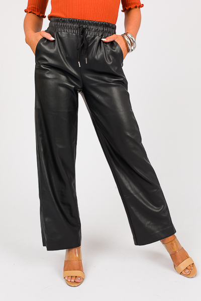 Butter Leather Pants, Black