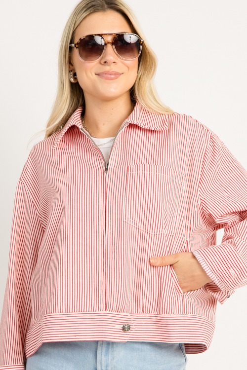 Striped Zip Jacket, Cherry Red - 0929-94.jpg