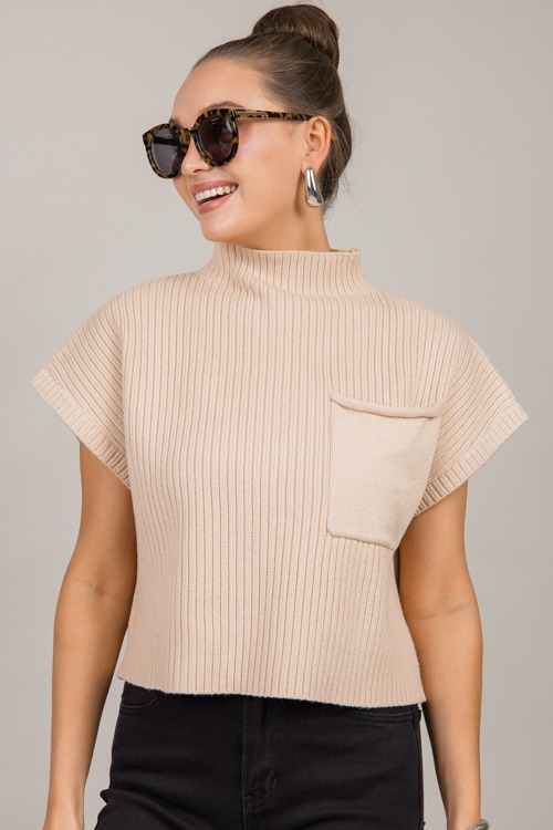 Sleeveless Pocket Sweater, Bone - 0930-28.jpg