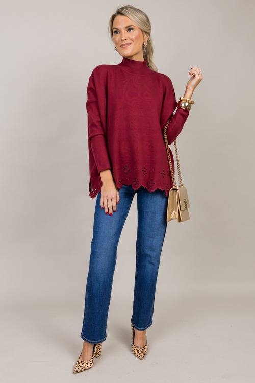 Eyelet Hem Sweater, Garnet - 0930-77.jpg