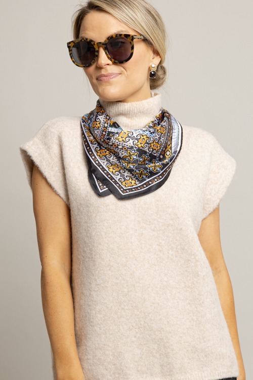小物 \"Multi Coloured Scarf / BLACK\" Mariah Multi Scarf, Black - New Arrivals - The Blue Door