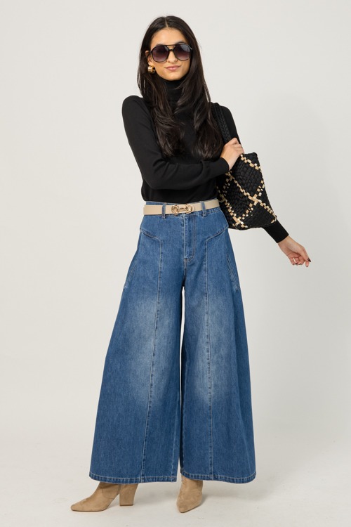 Pleat Detail Denim Pants - 1-107p.jpg