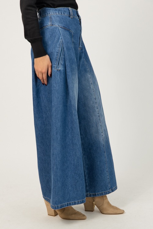 Pleat Detail Denim Pants - 1-117.jpg