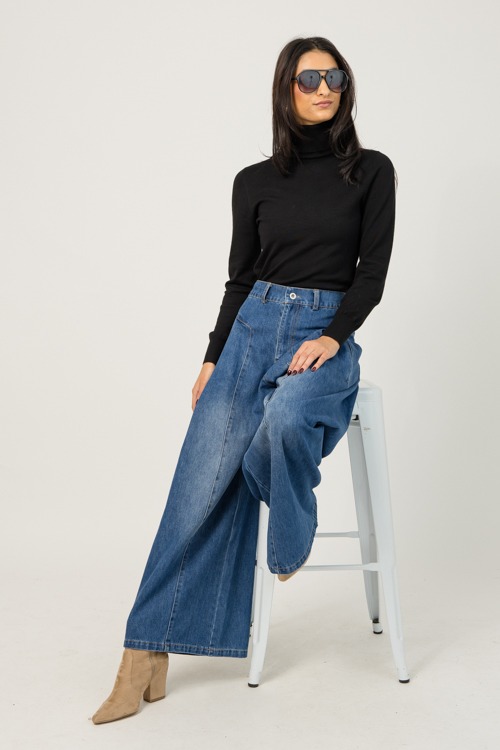 Pleat Detail Denim Pants - 1-131.jpg