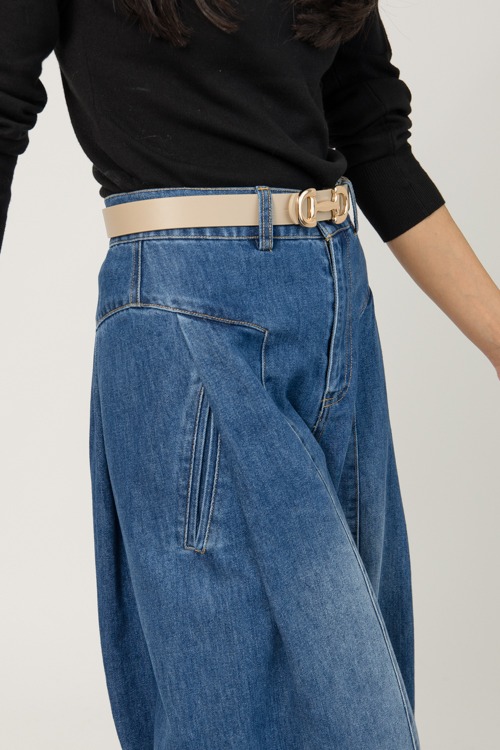 Pleat Detail Denim Pants - 1-163.jpg