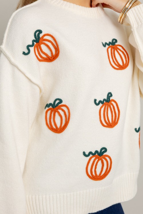 Pumpkin Texture Sweater, Cream - 1001-117.jpg