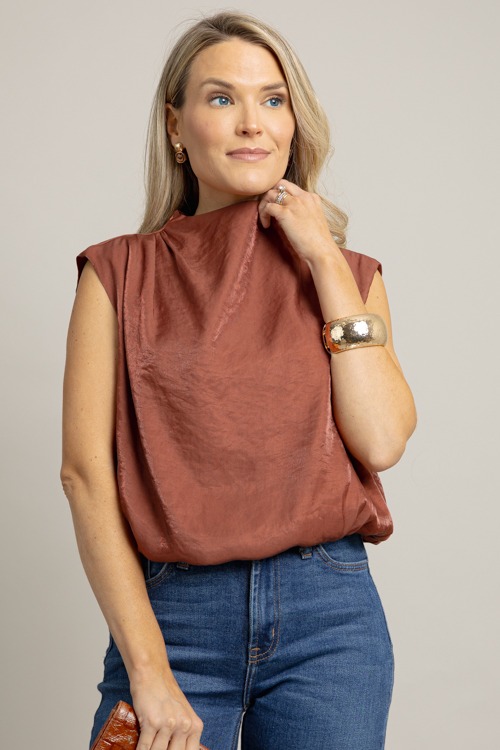 Shimmer Bubble Blouse, Sienna