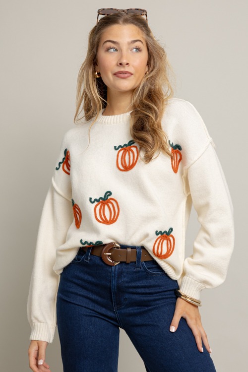 Pumpkin Texture Sweater, Cream - 1001-120.jpg