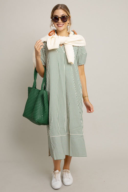 Annalise Stripe Maxi, H. Green