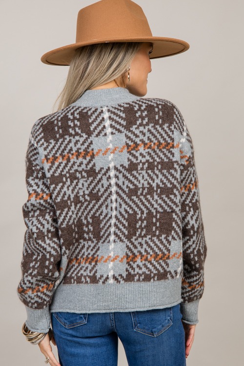 Printed Zip Up Sweater, Slate - 1001-141.jpg