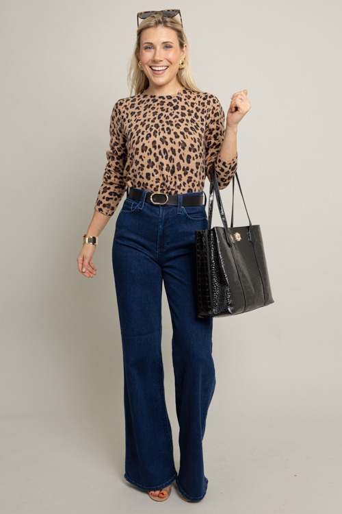 Leopard Crew Neck Sweater, Camel - 1001-55.jpg
