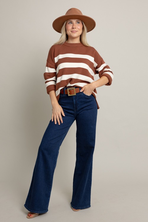 Ava Stripe Sweater, Chestnut/Cream - 1001-62h.jpg