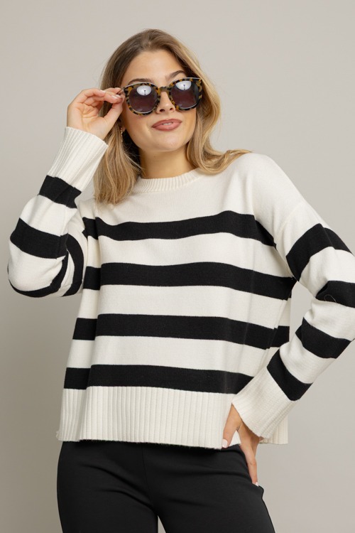 Ava Stripe Sweater, Cream/Black - 1001-72.jpg
