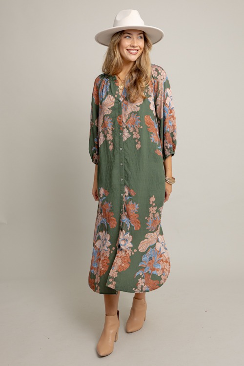 Button Up Floral Midi, Olive - 1001-87.jpg