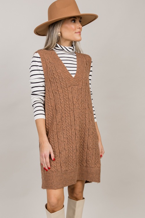 Cable Sweater Vest Tunic, Pecan - 1001-87p.jpg