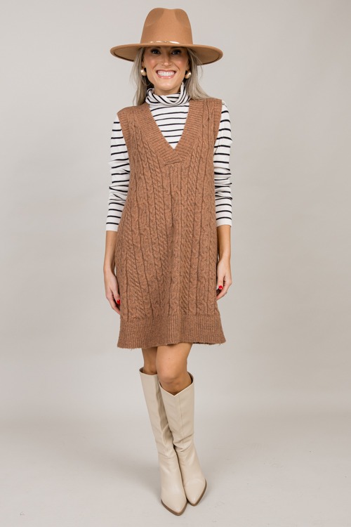 Cable Sweater Vest Tunic, Pecan - 1001-90.jpg