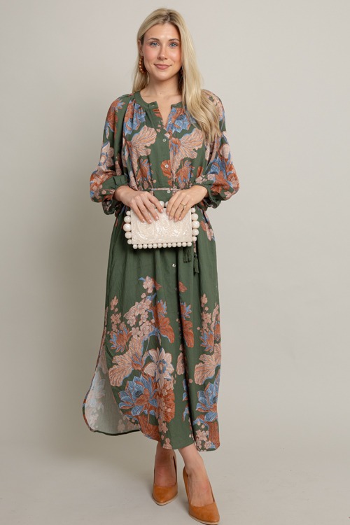 Button Up Floral Midi, Olive - 1001-91.jpg