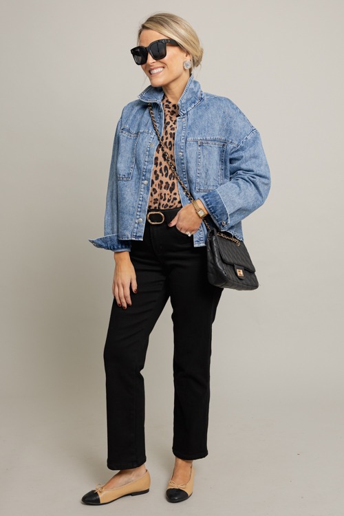 Leopard Crew Neck Sweater, Camel - 1001-92p.jpg