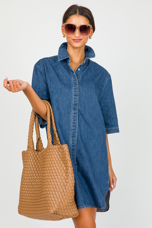 Classic Denim Shirt Dress