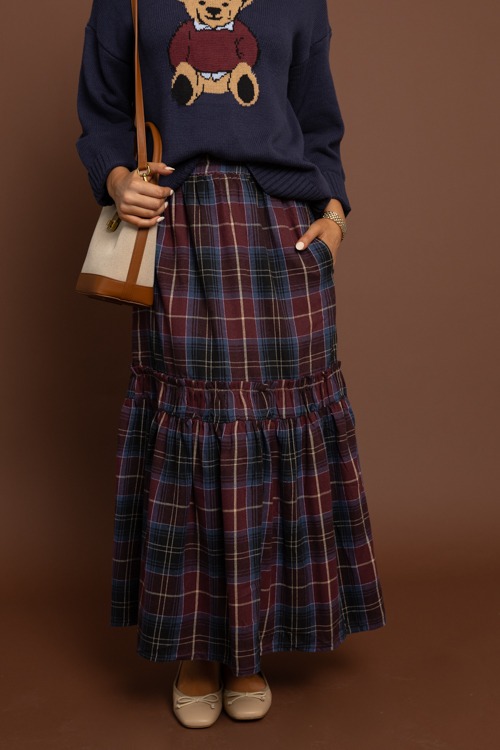 Plaid Maxi Skirt, Berry Multi - 1002-107.jpg