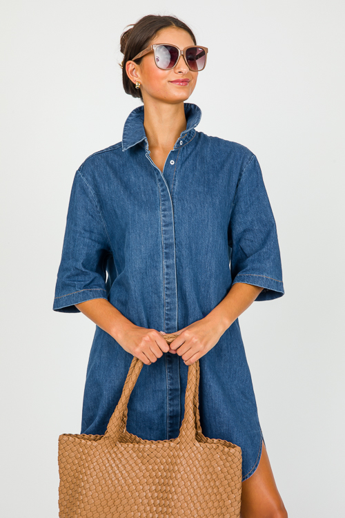 Classic Denim Shirt Dress