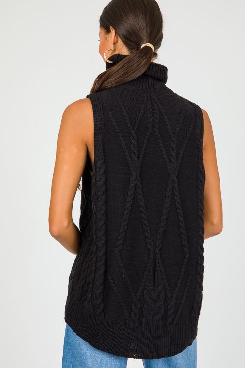 Ginger Sweater Vest, Black