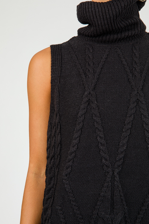 Ginger Sweater Vest, Black