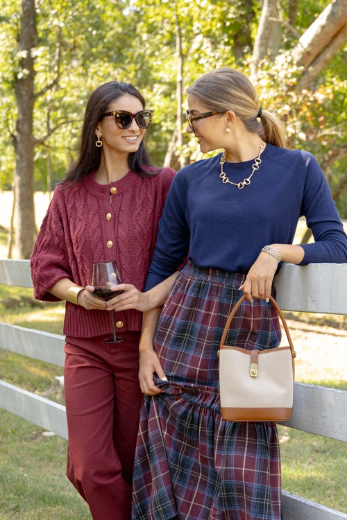 Plaid Maxi Skirt, Berry Multi - 1002-114.jpg